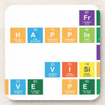 free 
 happiness
 life 
 vision 
 love peace  Coasters (Cork)