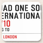 SQUAD ONE SOUND INTERNATIONAL   Coasters (Cork)
