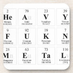 Heavy
 Fukn
 Metal  Coasters (Cork)
