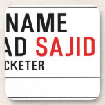 Your Name Ashhad  Coasters (Cork)