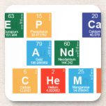 keep calm 
 and 
 love chemistry  Coasters (Cork)
