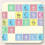 No science
 is better 
 authenticated
 than
 the Bible  Coasters (Cork)