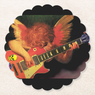 Coasters. Electric Cherub crimped Paper Coaster