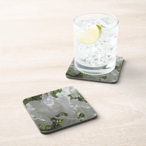 Coasters _ Hard Plastic _ White Azaleas