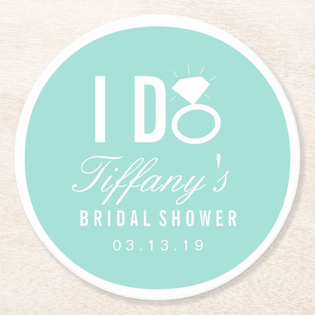 Coasters - I DO Bridal Shower (Front)
