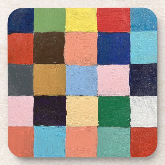 Coasters in the Funky Squares Design (Front)