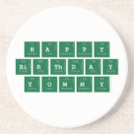 happy
 birthday 
 tommy  Coasters (Sandstone)
