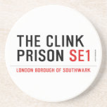 the clink prison  Coasters (Sandstone)