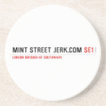mint street jerk.com  Coasters (Sandstone)