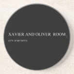 Xavier and Oliver   Coasters (Sandstone)