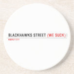Blackhawks street  Coasters (Sandstone)