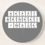 Happy
 Birthday 
 Joshua 
   Coasters (Sandstone)