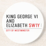 king george vi and elizabeth  Coasters (Sandstone)