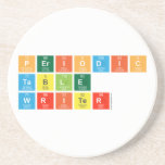 Periodic Table Writer  Coasters (Sandstone)