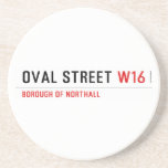 Oval Street  Coasters (Sandstone)