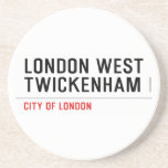 LONDON WEST TWICKENHAM   Coasters (Sandstone)