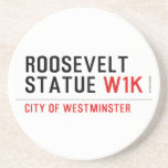 roosevelt statue  Coasters (Sandstone)