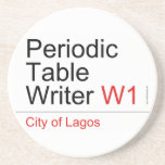 Periodic Table Writer  Coasters (Sandstone)