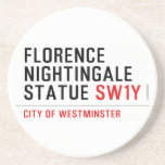 florence nightingale statue  Coasters (Sandstone)