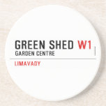green shed  Coasters (Sandstone)