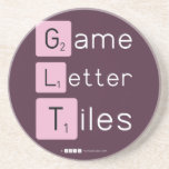 Game
 Letter
 Tiles  Coasters (Sandstone)