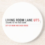 Living room lane  Coasters (Sandstone)