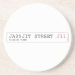 Jassjit Street  Coasters (Sandstone)