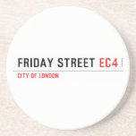 Friday street  Coasters (Sandstone)