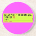 Khanyisile Tshabalala Street  Coasters (Sandstone)