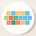 HAPPY
 BIRTHDAY
 BREIONI  Coasters (Sandstone)