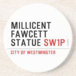 millicent fawcett statue  Coasters (Sandstone)