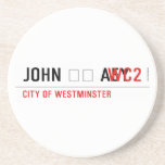 John ❤️ Aey  Coasters (Sandstone)