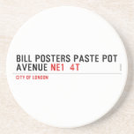 Bill posters paste pot  Avenue  Coasters (Sandstone)
