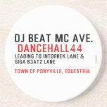 Dj Beat MC Ave.   Coasters (Sandstone)