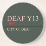 deaf  Coasters (Sandstone)