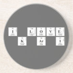 I Love
 K Ar I  Coasters (Sandstone)