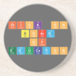 Click On
 Board
 of 
 Education  Coasters (Sandstone)