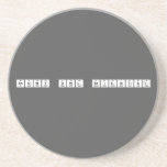 Snowy owl scientist  Coasters (Sandstone)