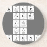 KEEP
 CALM
 AND
 DO
 SCIENCE  Coasters (Sandstone)