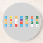 A B C D E F G
 H I J K L M N
 O P Q R S T U
 V W X Y Z ! ?  Coasters (Sandstone)
