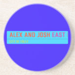 Alex and Josh  Coasters (Sandstone)