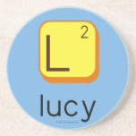 
 L
 lucy  Coasters (Sandstone)
