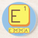 E
 EMMA  Coasters (Sandstone)