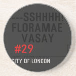 ---sshhhh! FLORAMAE    VASAY   Coasters (Sandstone)
