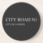 city road  Coasters (Sandstone)
