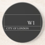 Your Name Street  Coasters (Sandstone)