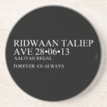 Ridwaan TaLiEp Ave  Coasters (Sandstone)