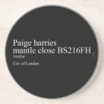 Paige harries mantle close  Coasters (Sandstone)