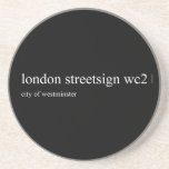 london streetsign  Coasters (Sandstone)