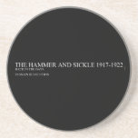 the hammer and sickle  Coasters (Sandstone)